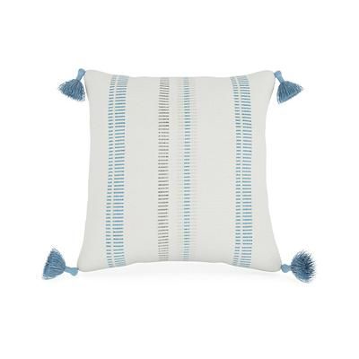 Kessler Stripe Indoor/Outdoor Pillow - Glacier, 13" x 20" Lumbar Glacier - Frontgate