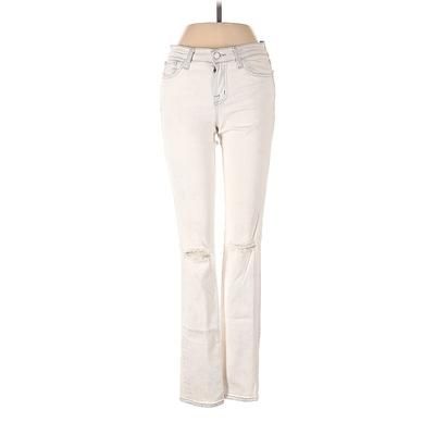 J Brand Jeans - Mid/Reg Rise: Ivory Bottoms - Women's Size 25