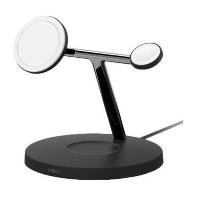 Belkin BOOST CHARGE PRO 3-in-1 15W MagSafe Wireless Charging Stand (Black) WIZ017TTBK