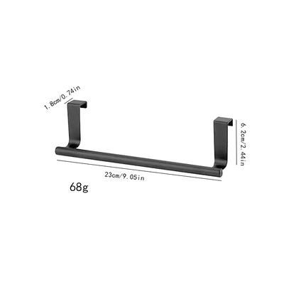 TEMU Stainless Steel Single Pole Towel Rack Kitchen Punch-free Rag Rack Cabinet Door Back Towel Hanging