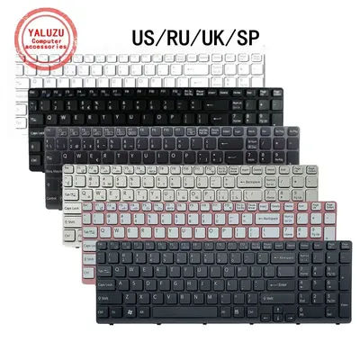 US/UK/RU/SP Laptop Keyboard For SONY VAIO SVE15 SVE151 SVE151C11M SVE151E11T SVE1511SAC SVE151C11T SVE151D12T SVE1511S SVE1512S7