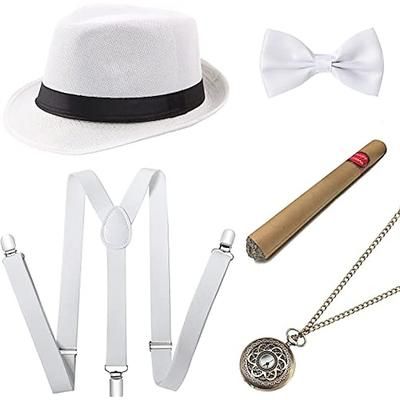 Ispirato al vintage Anni '30 Abiti Set di accessori Costume Per uomo Halloween Feste Addio al Nubilato Festival Adulti Cravatta Altri Accessori Cappello