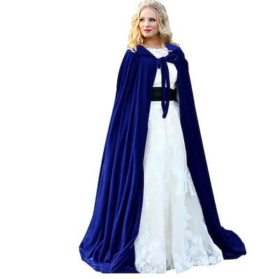 Retrò Vintage Medievale Rinascimento Mantello Strega Vichingo Straniero Vichinghi Elfico Costume Per donna Celtico Vichingo Fantasia Carnevale Mascherata Performance Bambini Adulti Mantello
