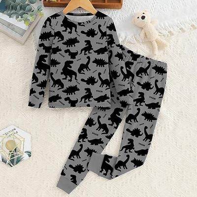 Da ragazzo 3D Babbo Natale Calcio Pigiama di Natale Set di Natale Set pigiama Manica lunga Stampa 3D Autunno Inverno Attivo Fantastico Giornaliero Bambino 3-12 anni Girocollo Interni Casual Al coperto