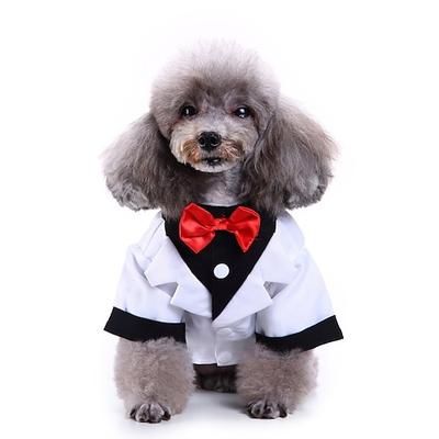 Prodotti per cani Prodotti per gatti Smoking Tuta Festa Gentile Impermeabile Traspirante Morbido Lavabile Comodo Esterno Halloween Casual / quotidiano Abbigliamento per cani for Bichon Frise