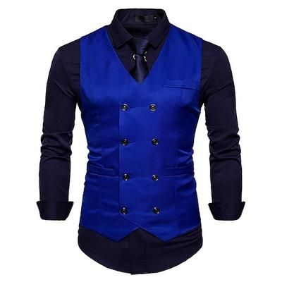 Elegante Vintage Classico Mascherata Gilet Abbigliamento esterno Gentiluomo Kingsman Testimoni dello Sposo Stampa Costume Per uomo Halloween Carnevale Mascherata Matrimonio Ospite di nozze Evento