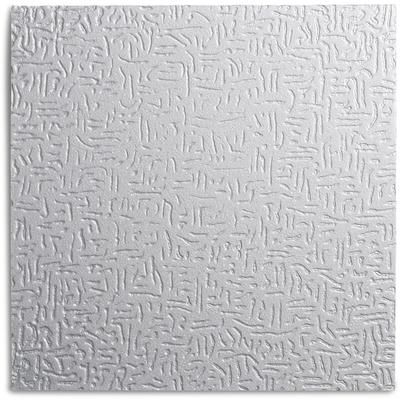 Decosa Dalle de plafond Malaga - polystyrène - blanc - effet crépi - 50 x 50 cm - 8 sach. (=16 m2)