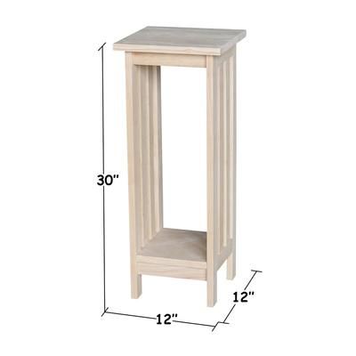 "30" Mission Plant Stand - Whitewood 3070"
