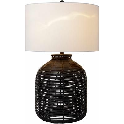 Cuautempan 29"H x 17"W x 17"D White/Black Table Lamp - Boutique Rugs