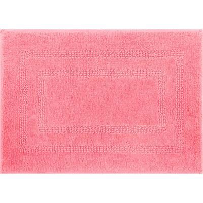 Wide Width Cotton Reversible Bath Rug by Mohawk Home in Fiesta Coral Rose (Size 27" W 45" L)