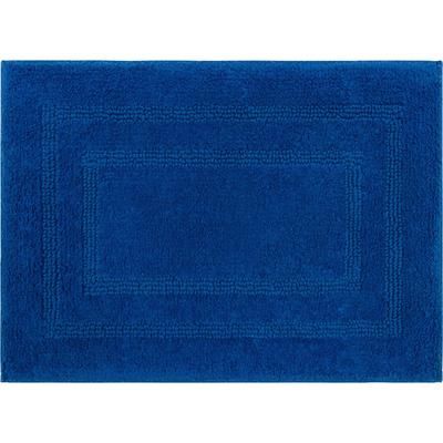 Wide Width Cotton Reversible Bath Rug by Mohawk Home in Fiesta Cobalt (Size 27" W 45" L)