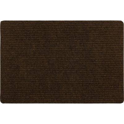 Ribbed Utility Mat Door Mat by Mohawk Home in Brown (Size 24" X 36")