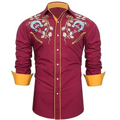 Classico Retrò Vintage 18° Secolo Blusa / Camicia Cowboy del West Costume Per uomo Mascherata Abbigliamento Quotidiano Addio al Nubilato Adulti Camicia
