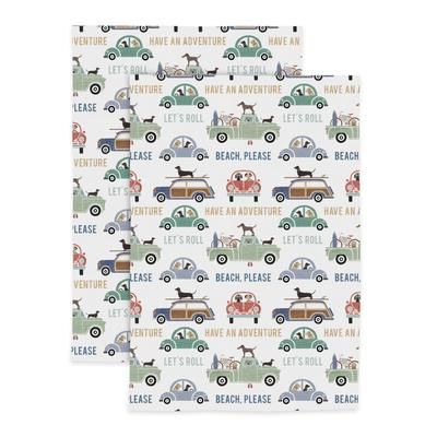 Motion Designer Print Kitchen Dish Towel, Set 2 by Mu Kitchen in Multi