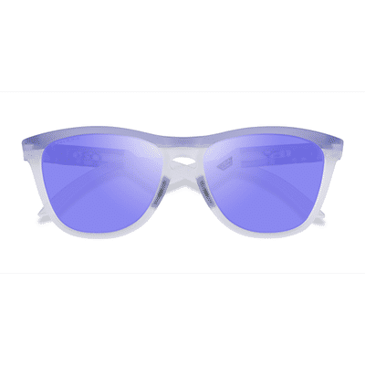 Unisex s square Matte Purple Clear Plastic Prescription sunglasses - Eyebuydirect s Oakley OO9289 Frogskins Tm