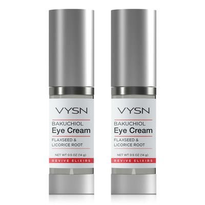 VYSN Bakuchiol Eye Cream - Flaxseed & Licorice Root - 2-Pack - 0.5 oz