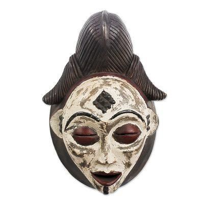 'Guiding Spirit' - Unique Gabonese Wood Mask