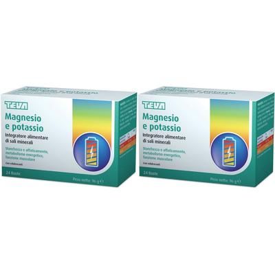 TEVA Magnesio e Potassio Buste Set da 2 2x24 pz Bustina