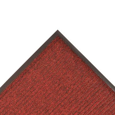NoTrax 109S0036RB Brush Step Entrance Scraper Floor Mat, 3' x 6', 3/8" Thick, Red