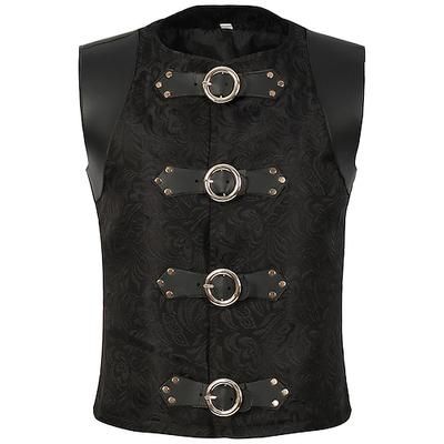 Retrò Vintage Medievale Rinascimento Costume Cosplay Gilet Cavaliere Ranger Costume Per uomo Vichingo Fantasia Halloween Carnevale Mascherata Performance Casual Quotidiano Fiera Rinascimentale Adulti