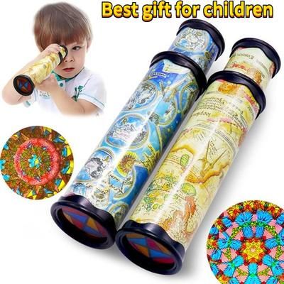 Classic Kaleidoscope Toy - Stretchable Long Design For Boys & Girls - Perfect Gift For Kids Of All Ages, Christmas, Halloween Gifts (random Colors), Gaming Gift