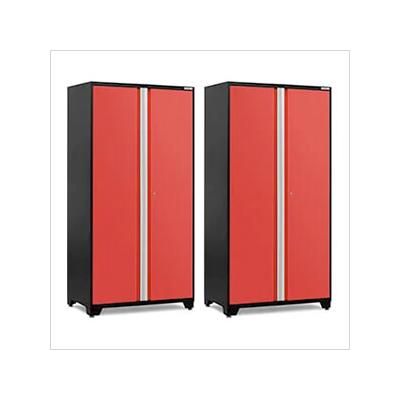 NewAge Garage Cabinets 2 x PRO Series Red 42 in. Multi-Use Locker