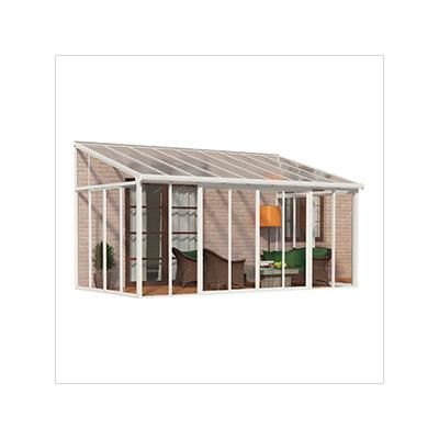 Palram-Canopia SanRemo 10' x 18' Patio Enclosure with Screen Doors (White)