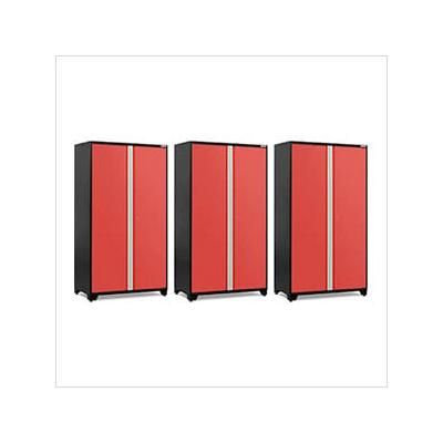 NewAge Garage Cabinets 3 x PRO Series Red 48 in. Multi-Use Locker
