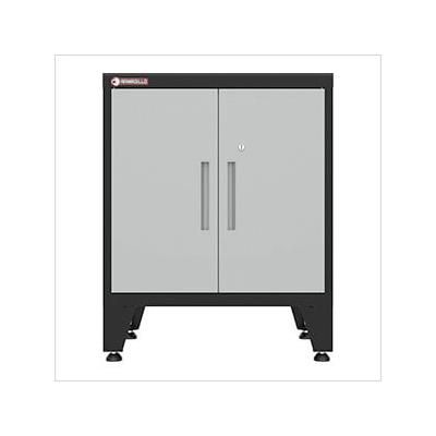 Armadillo Tough Grey 2-Door Base Cabinet with Rubber Work Mat