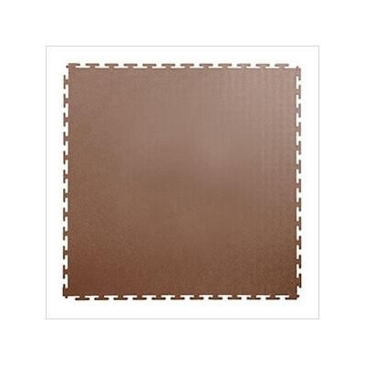 Lock-Tile 7mm Brown PVC Smooth Tile (10 Pack)