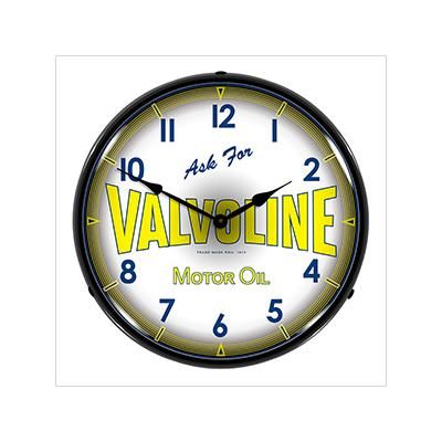 Collectable Sign and Clock Valvoline Motor Oil Backlit Wall Clock