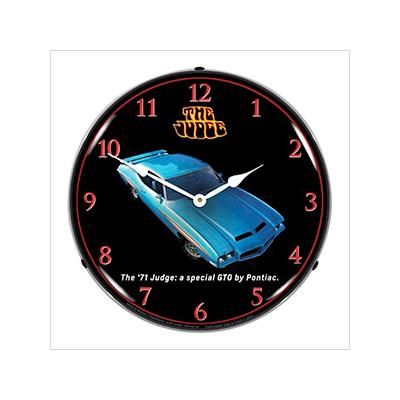 Collectable Sign and Clock 1971 GTO The Judge Backlit Wall Clock