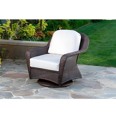 Tortuga Outdoor Sea Pines Swivel Gliding Club Chair (Java / Canvas Natural)