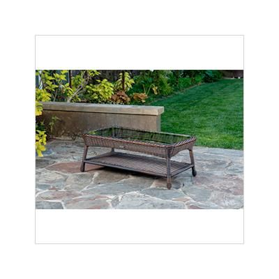 Tortuga Outdoor Sea Pines Wicker Coffee Table (Java)