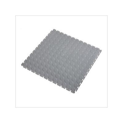 Lock-Tile 7mm Light Grey PVC Coin Tile (10 Pack)