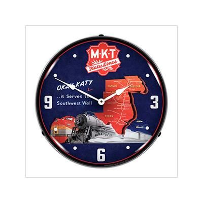 Collectable Sign and Clock MKT Katy Lines Backlit Wall Clock