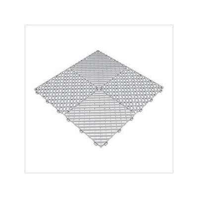 Swisstrax Ribtrax Pro Pearl Silver Garage Floor Tile (6-Pack)