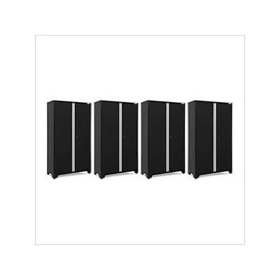 NewAge Garage Cabinets 4 x BOLD Series 48-Inch Black Locker