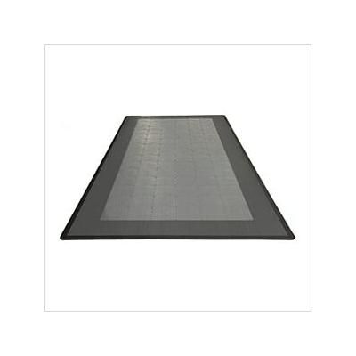 Speedway Tile Single Car Garage Floor Tile Mat / Pad (Grey / Silver / Black)