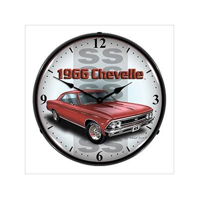 Collectable Sign and Clock 1966 Chevelle SS Backlit Wall Clock