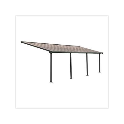 Palram-Canopia Olympia 10' X 28' Patio Cover (Grey / Bronze)
