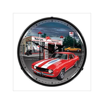 Collectable Sign and Clock 1969 Camaro Backlit Wall Clock