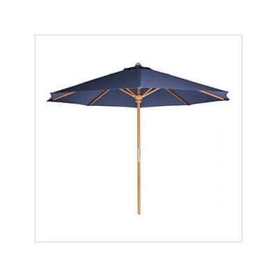 All Things Cedar Blue 10-Foot Teak Market Umbrella