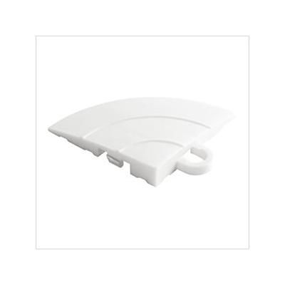 Swisstrax Diamondtrax Home Arctic White Garage Floor Tile Corner (Pack of 4)