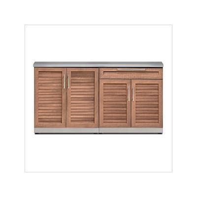 NewAge Outdoor Kitchens Grove 3-Piece Outdoor Kitchen Set with Countertops