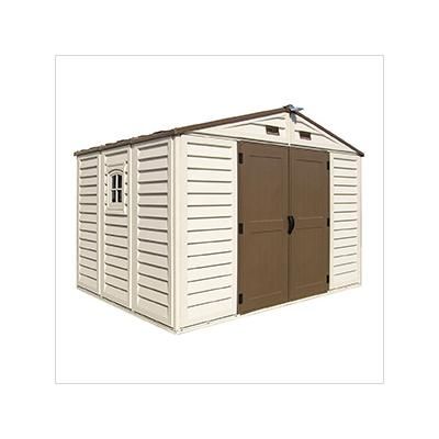 DuraMax Woodbridge Plus 10.5' x 8' Vinyl Shed with Foundation