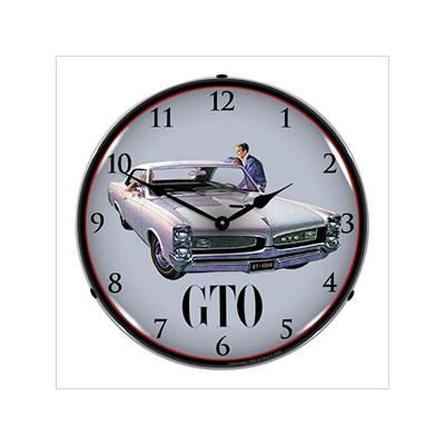Collectable Sign and Clock 1967 Pontiac GTO Backlit Wall Clock