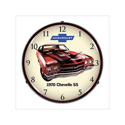 Collectable Sign and Clock 1970 SS Chevelle Backlit Wall Clock