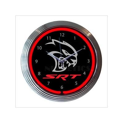 Neonetics 15-Inch Dodge SRT Hellcat Neon Clock