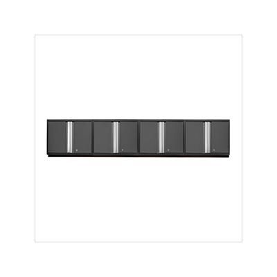 NewAge Garage Cabinets 4 x PRO Series Grey Wall Cabinets